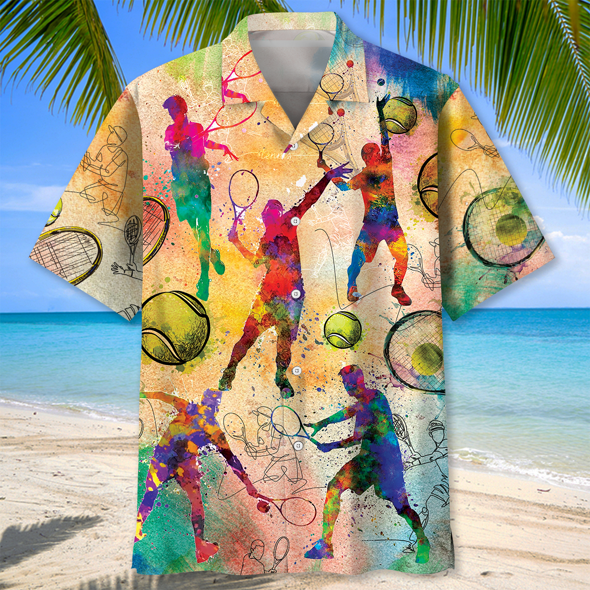 Vintage Tennis Hawaiian Shirt