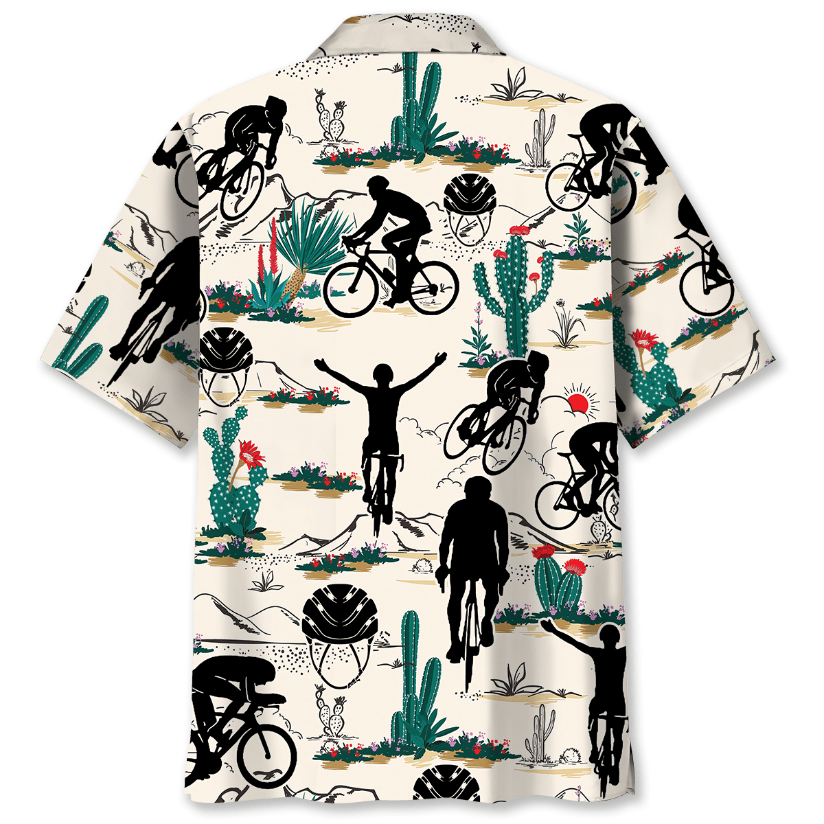 Desert Gravel Cycling Hawaiian Shirt