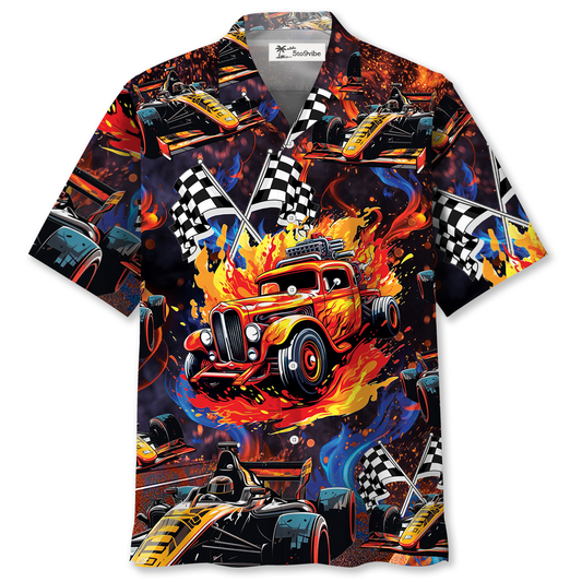 Drag Racing Hot Rod Motorsport Hawaiian Shirt