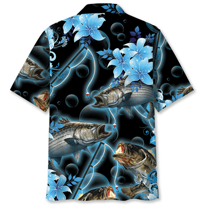 Blue Light Fishing Hawaiian Shirt