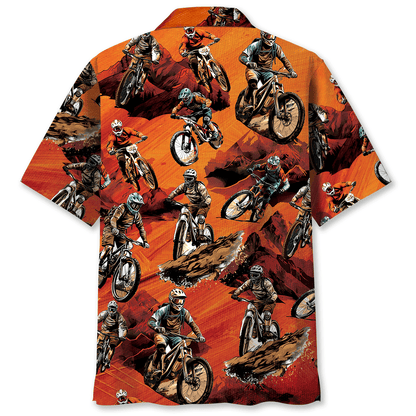 Dirt Mountain Bike Racing Hawaiian Shirt