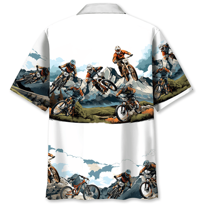 Colorado Mountain Bike Hawaiian Shirt
