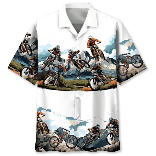 Colorado Mountain Bike Hawaiian Shirt
