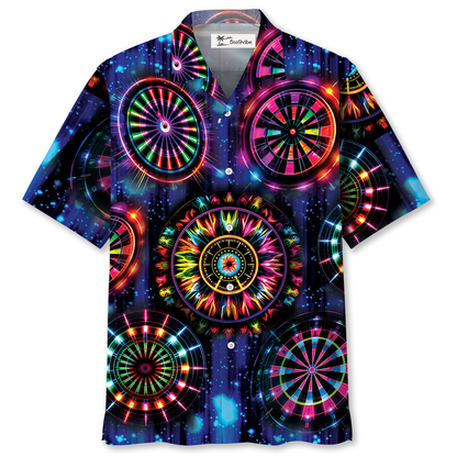 Dart Neon Light Happiness Hawaiian Shirt