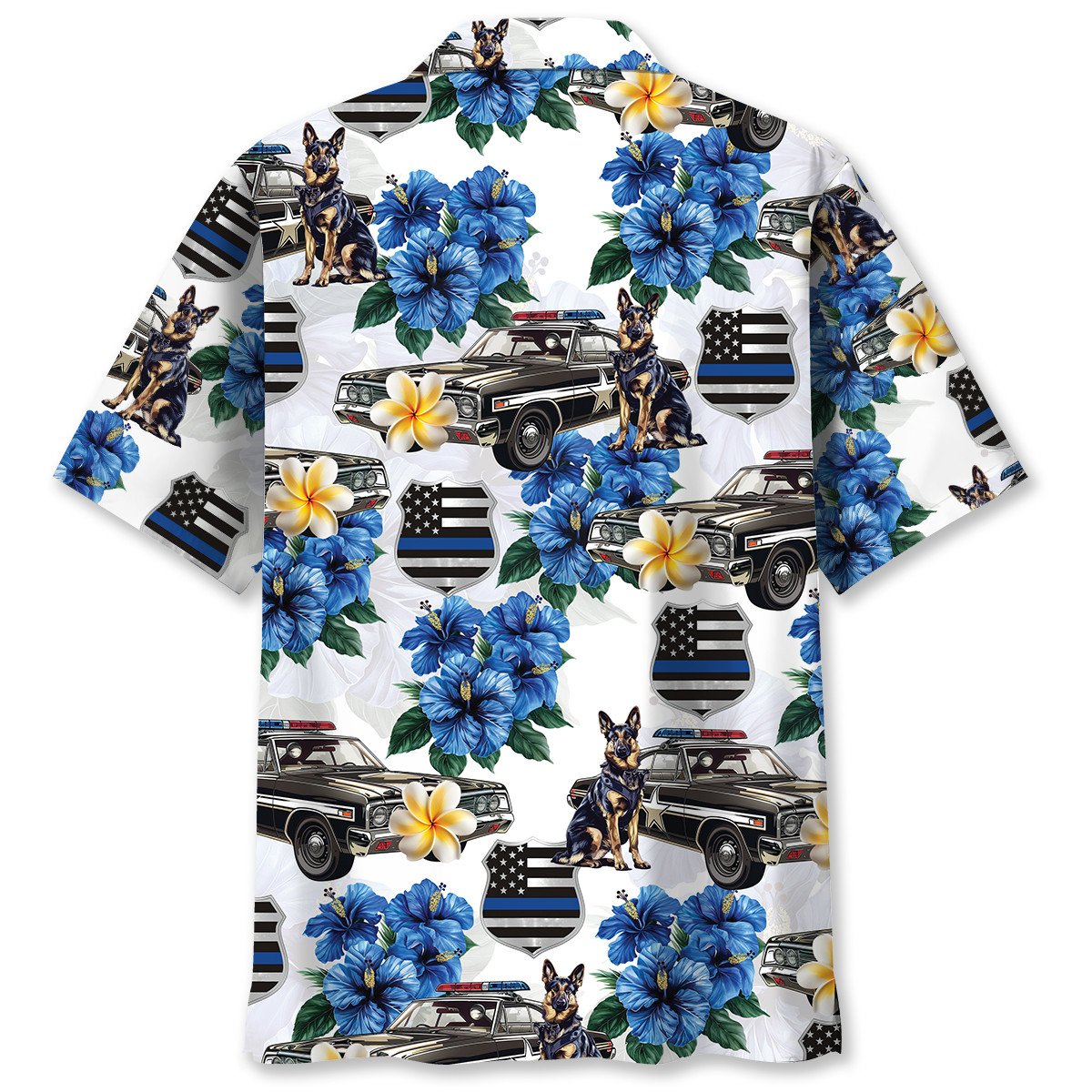 Summer Old Car Police Hawaiian Shirt