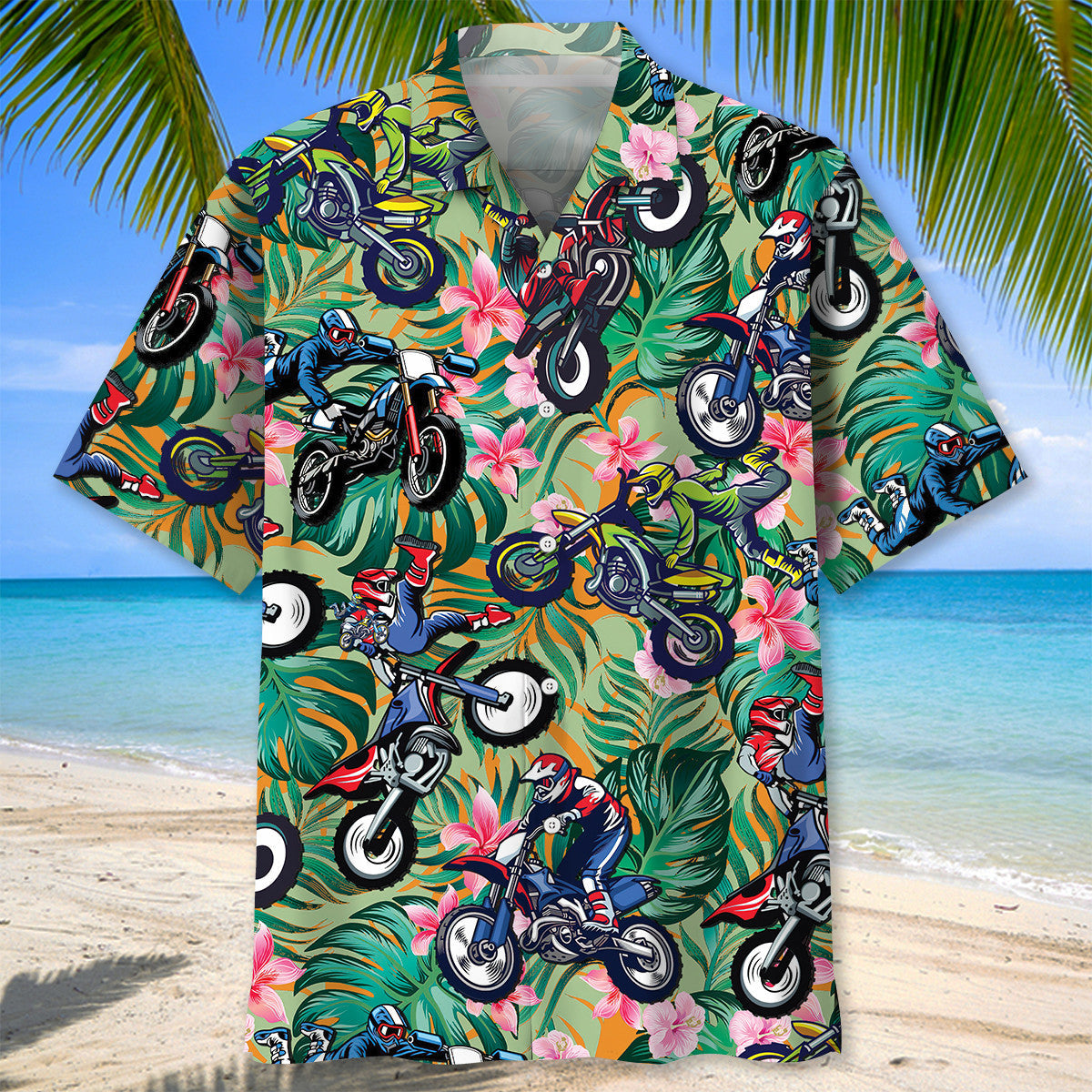 Summer Dirt Bike Hawaiian Shirt