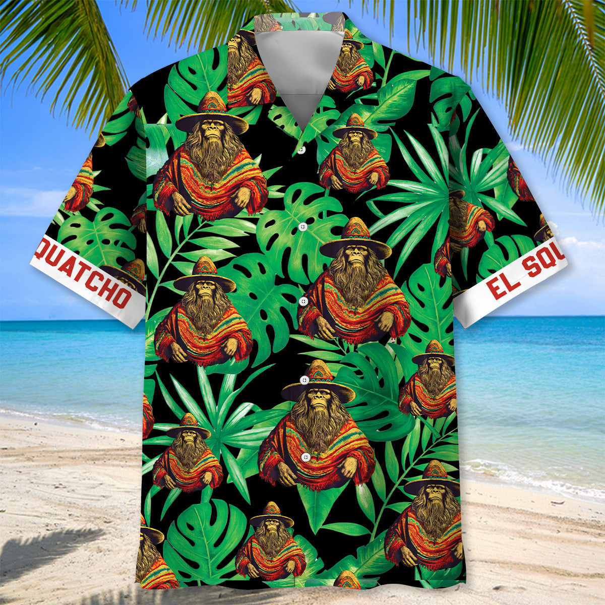 Sasquatch Poncho Hawaiian Shirt