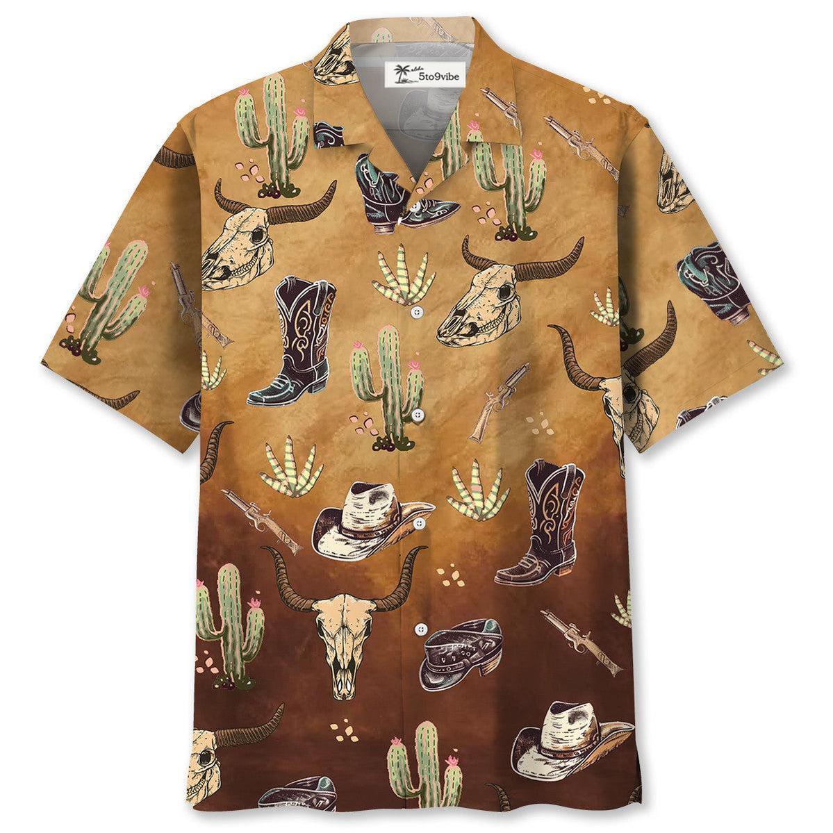Cowboy Cactus Hawaiian Shirt