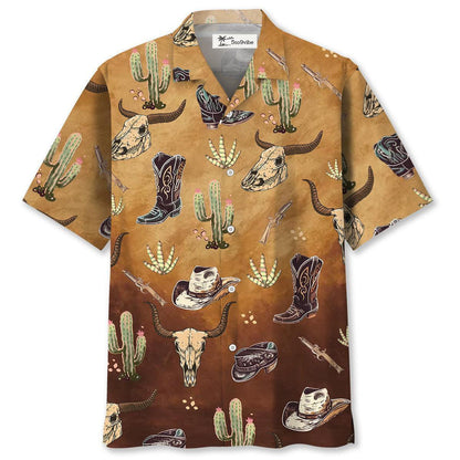 Cowboy Cactus Hawaiian Shirt