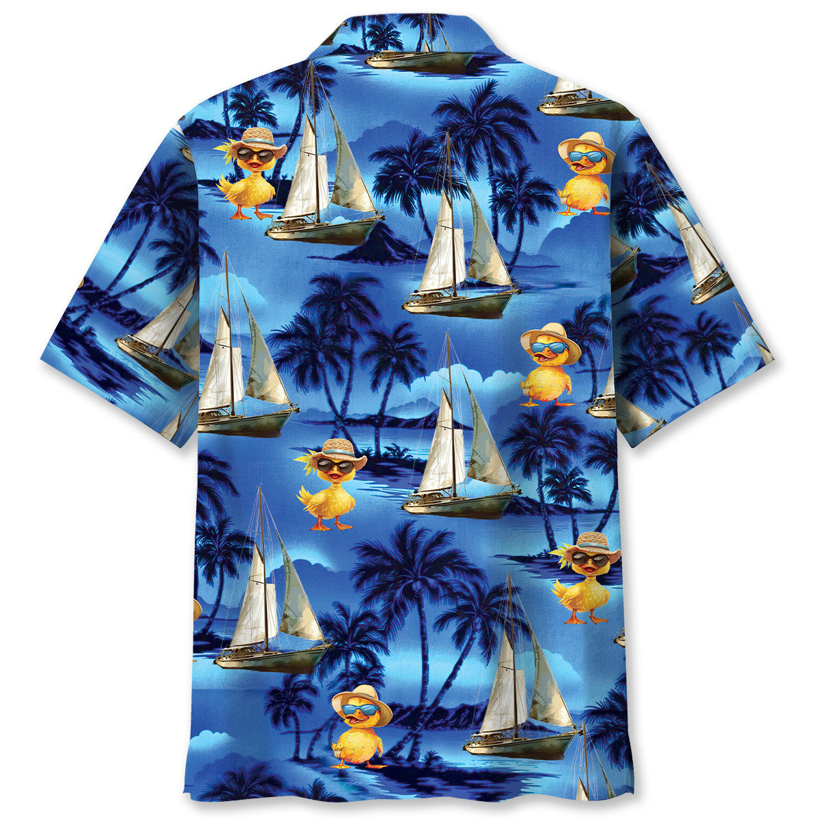 Duck Sailboat Vintage Hawaiian Shirt
