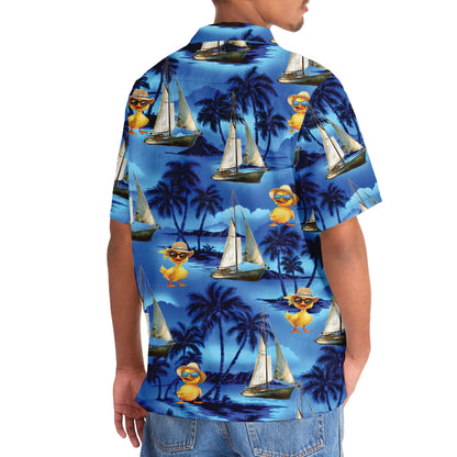 Duck Sailboat Vintage Hawaiian Shirt