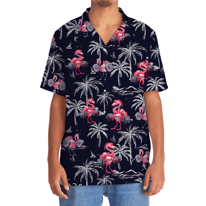 Funny Flamingo Gym Hawaiian Shirt