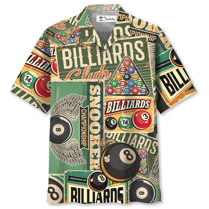 Retro Billiard Hawaiian Shirt