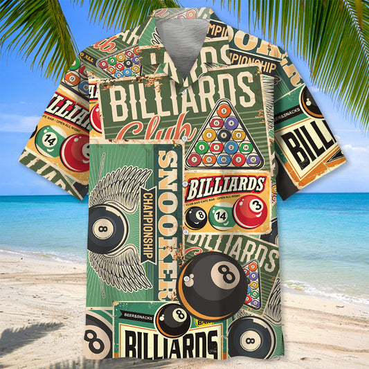 Retro Billiard Hawaiian Shirt