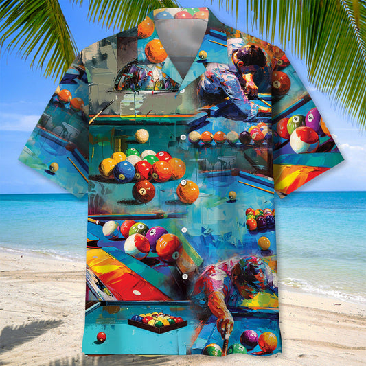 Billiard Vintage Art Hawaiian Shirt