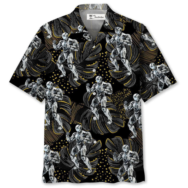 Robot Fighter Hawaiian Shirt