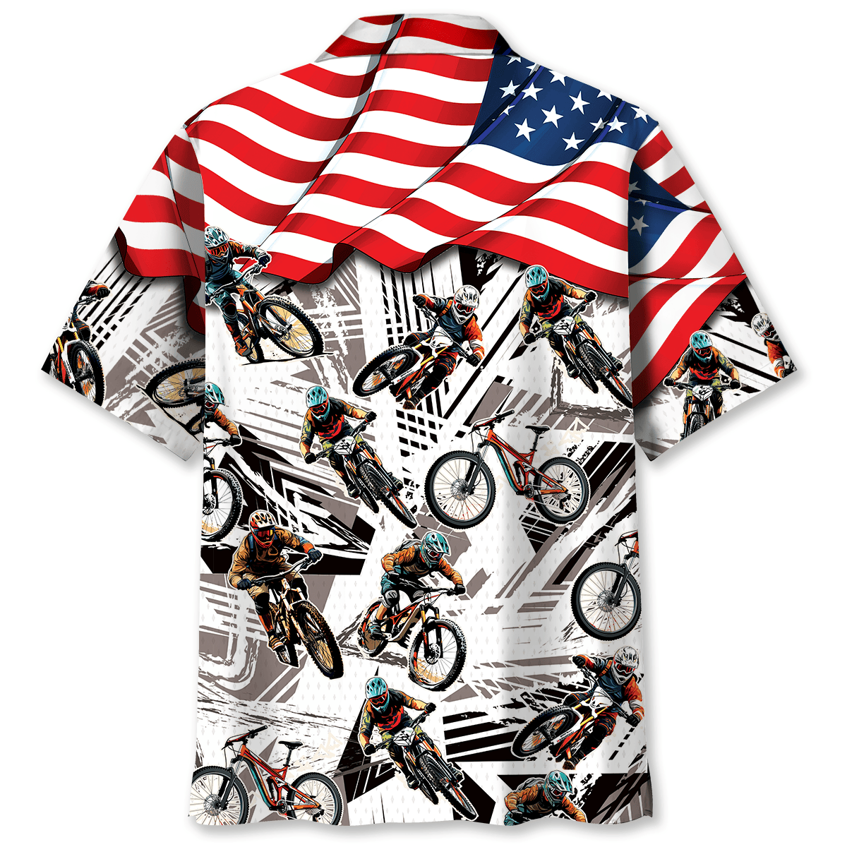 American Mountain Bike Hawaiian Shirt