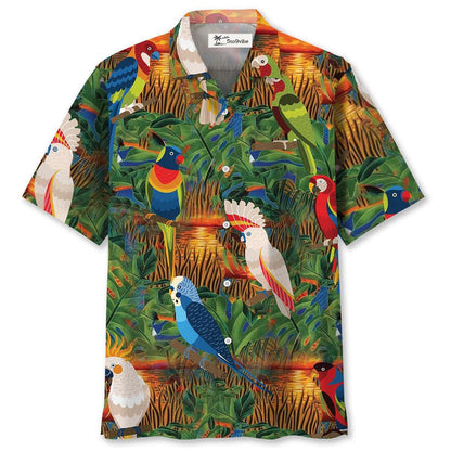 Parrot Sunset Marsh Hawaiian Shirt
