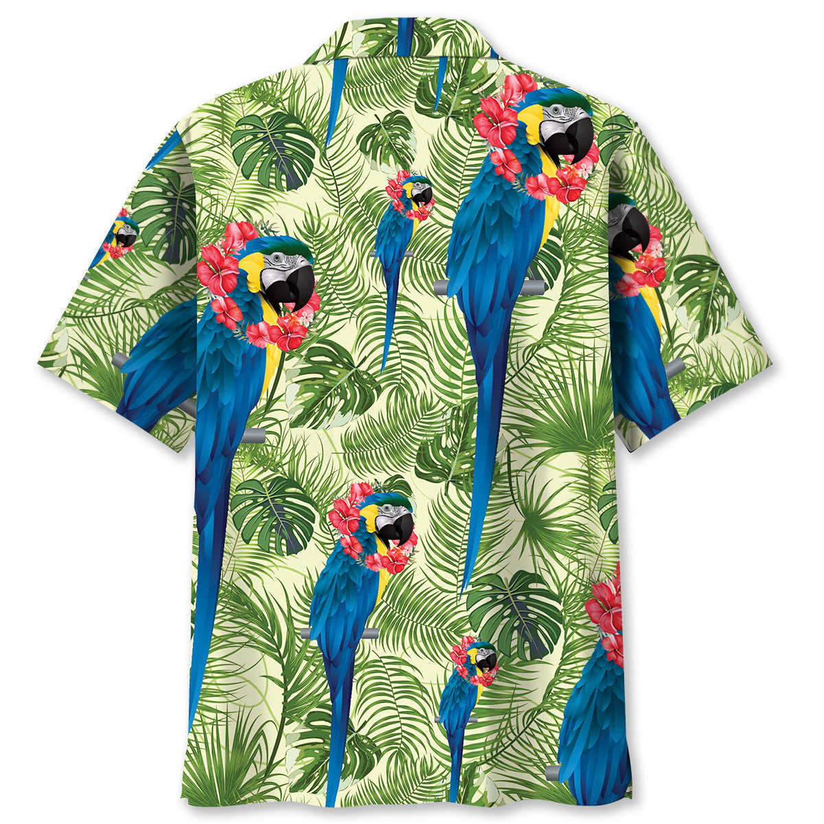 Blue Parrot Tropical Hawaiian Shirt