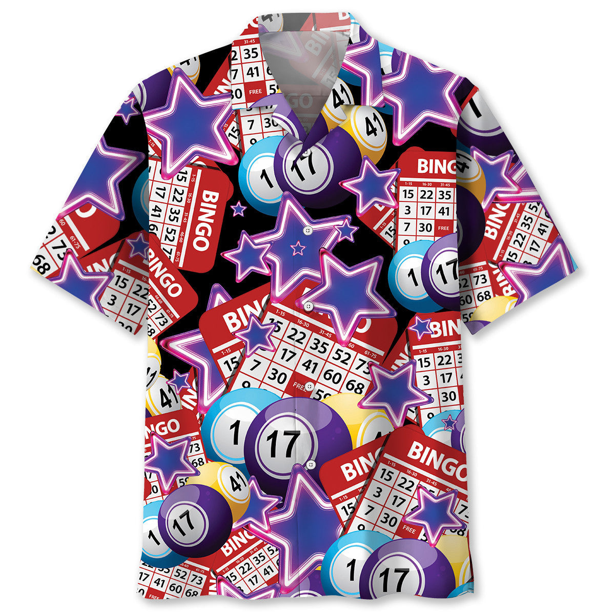 Bingo Neon Hawaiian Shirt