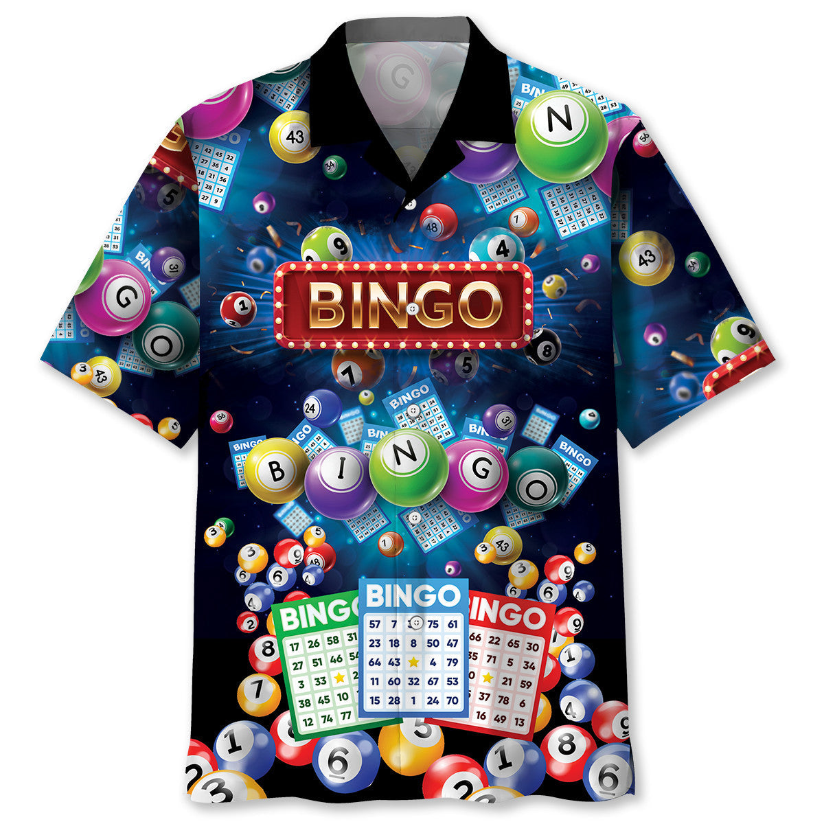 Neon Bingo Lover Hawaiian Shirt