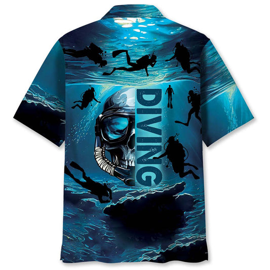 Skull Diving Hawaiian Shirt