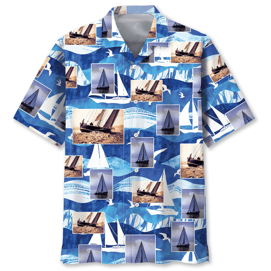 Sailboat Aventure Hawaiian Shirt