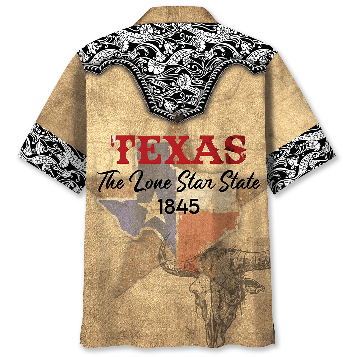 Texas The Lone Star State Pocket Hawaiian Shirt