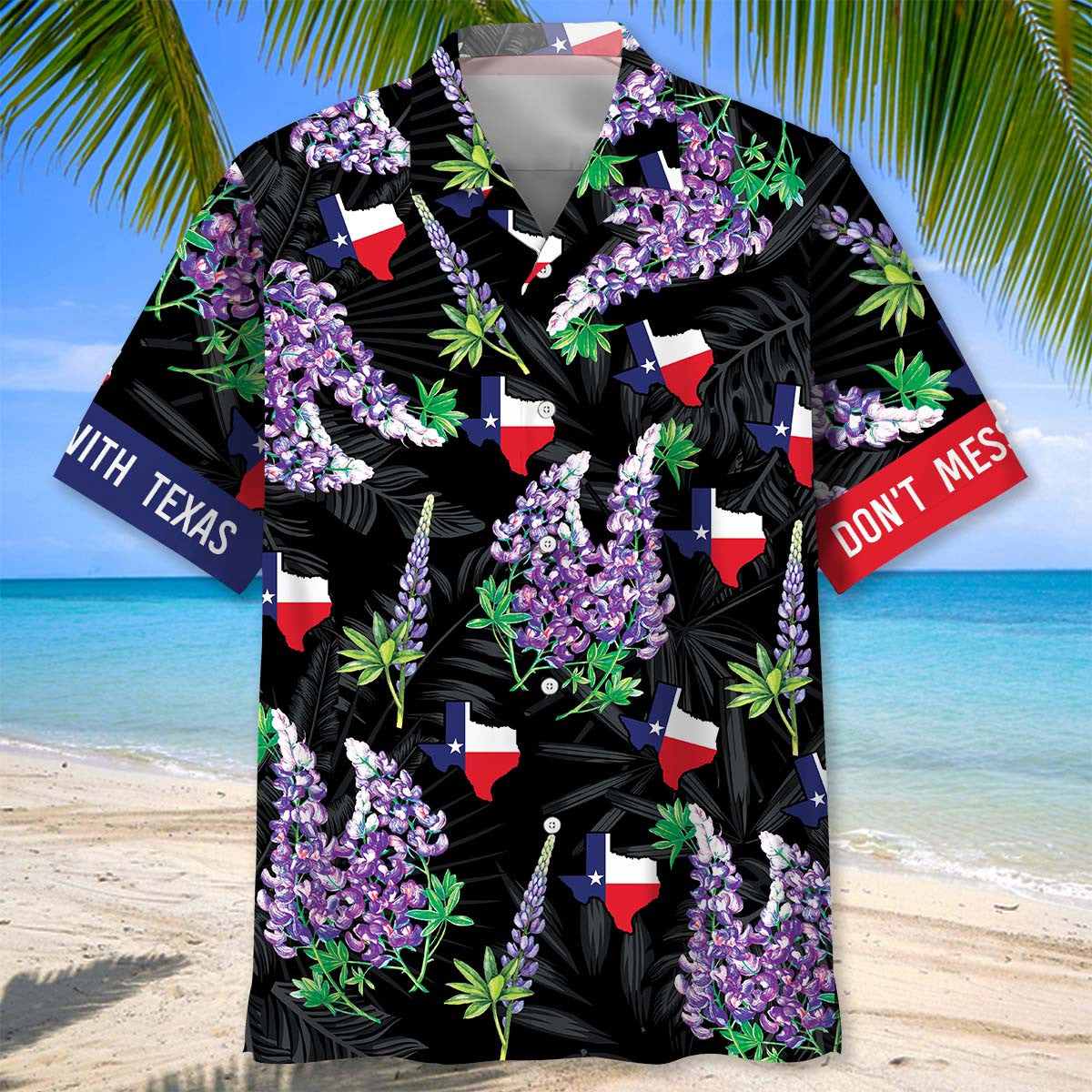Don't Mess With Texas Hawaiian Shirt Men