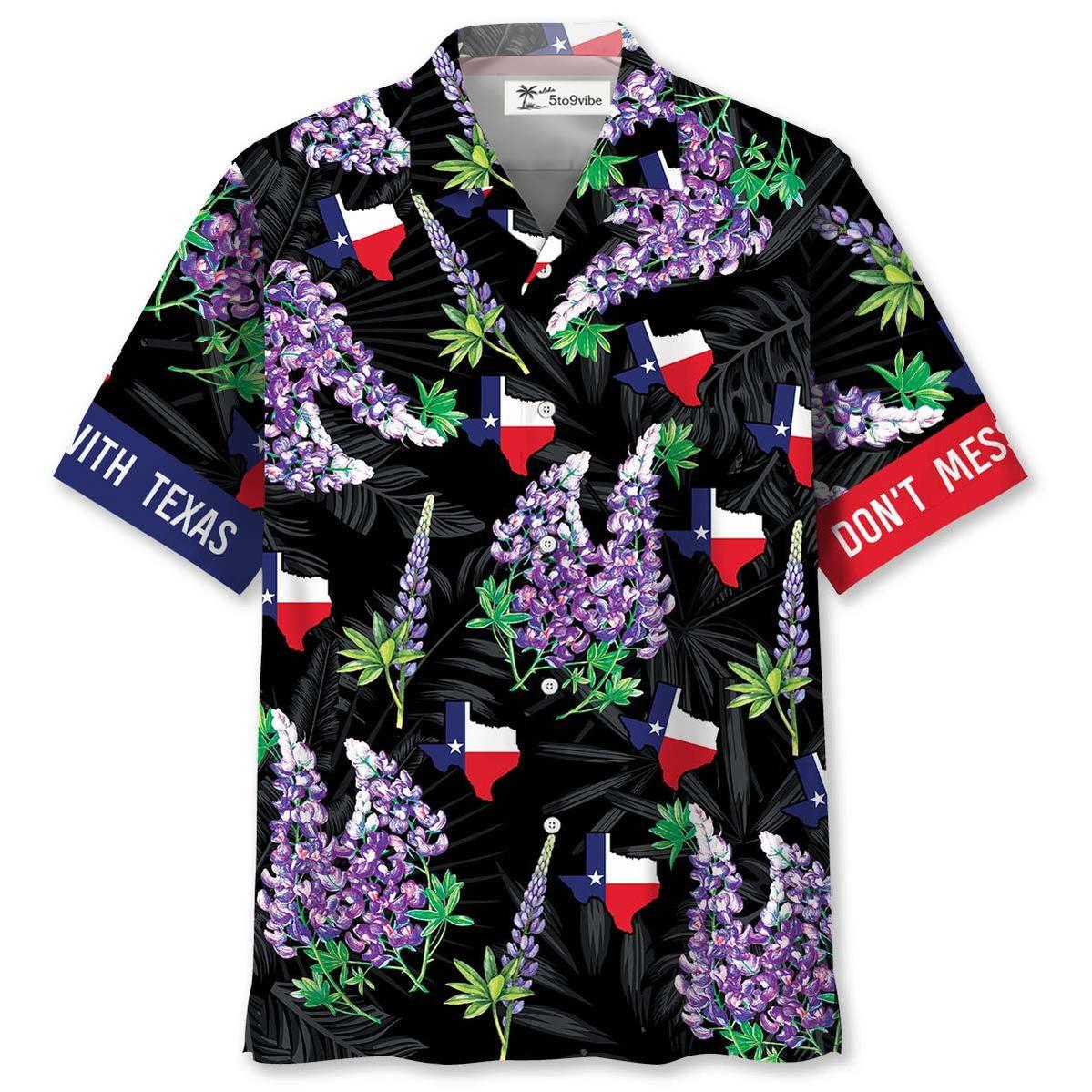 Don't Mess With Texas Hawaiian Shirt Men
