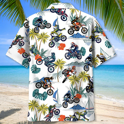 Tropical Motocross Hawaiian Shirt Men