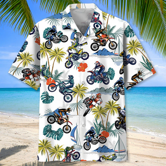 Tropical Motocross Hawaiian Shirt Men