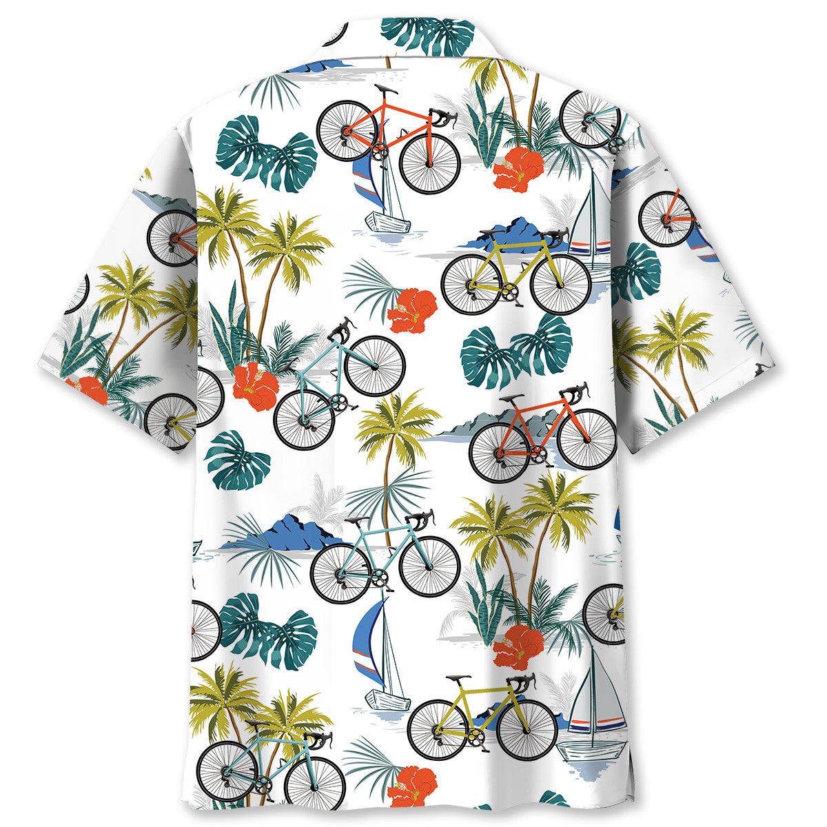 Tropical Cycling Hawaiian Shirt Men
