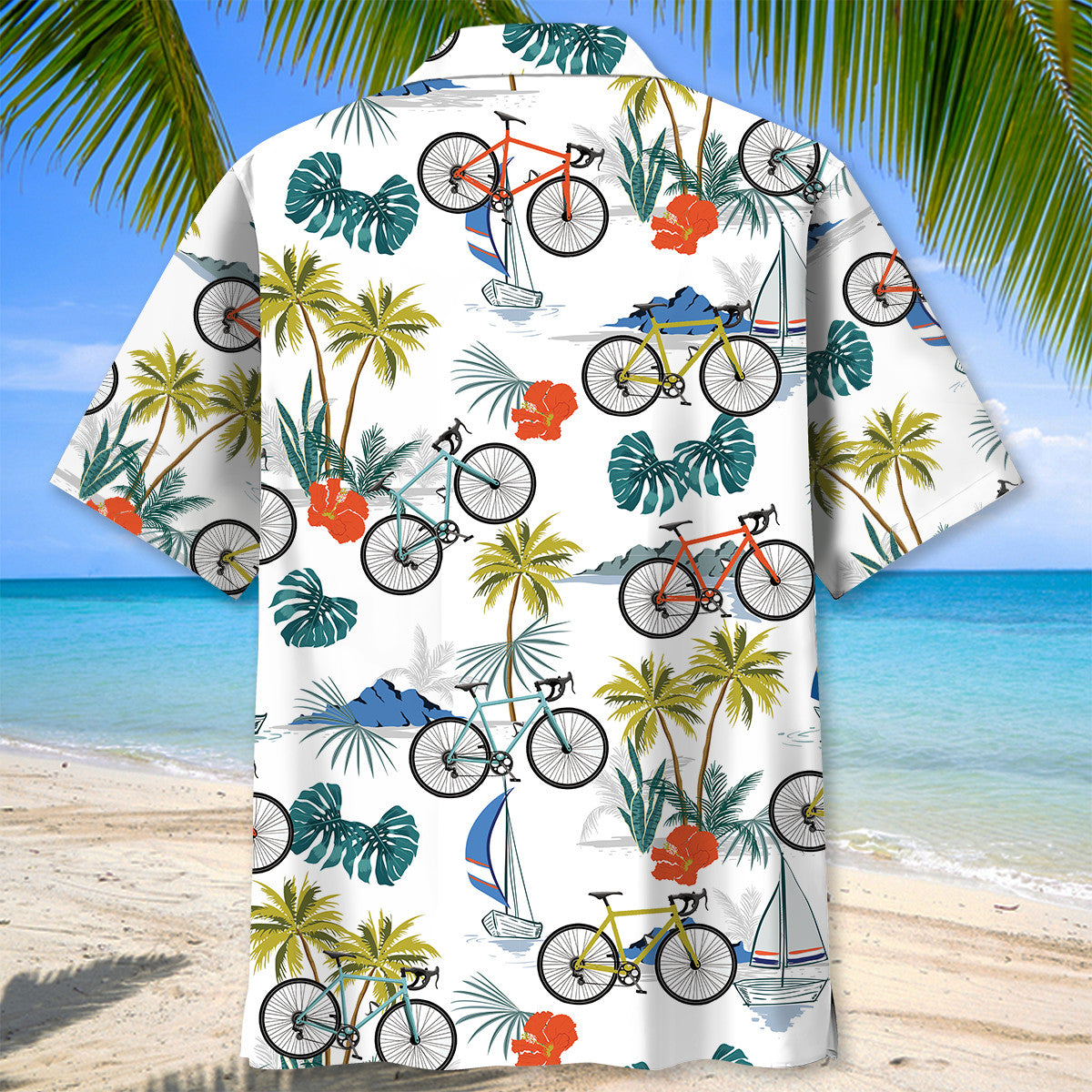 Tropical Cycling Hawaiian Shirt Men