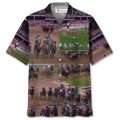 Derby Horse Racing Hawaiian Shirt