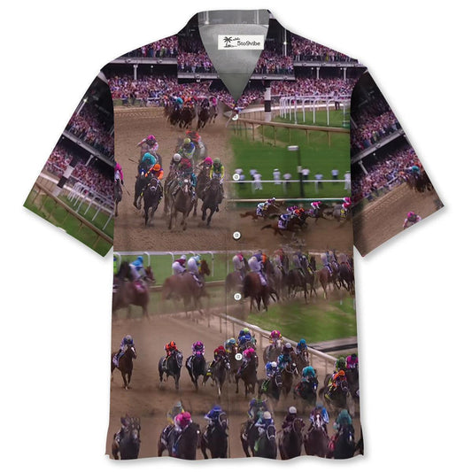 Derby Horse Racing Hawaiian Shirt