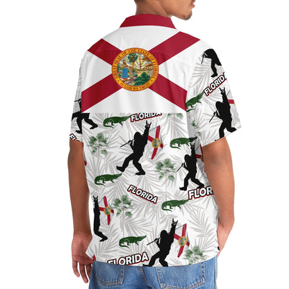 Florida Proud Bigfoot Hawaiian Shirt