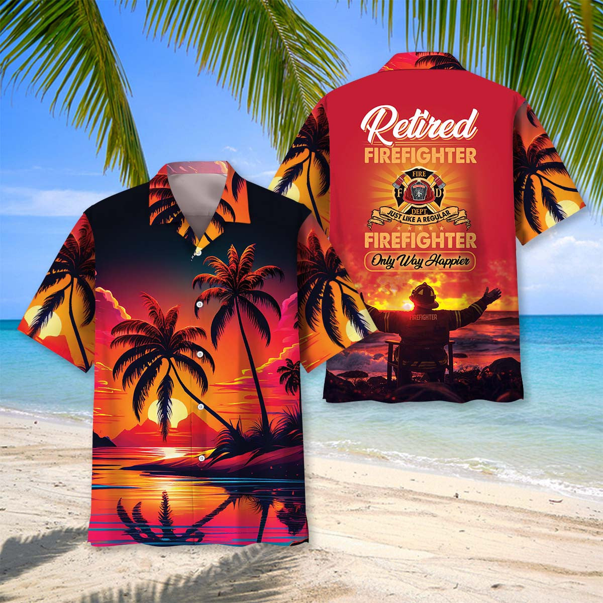 Firefighter Retirement Hawaiian Shirt