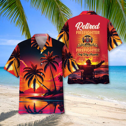 Firefighter Retirement Hawaiian Shirt