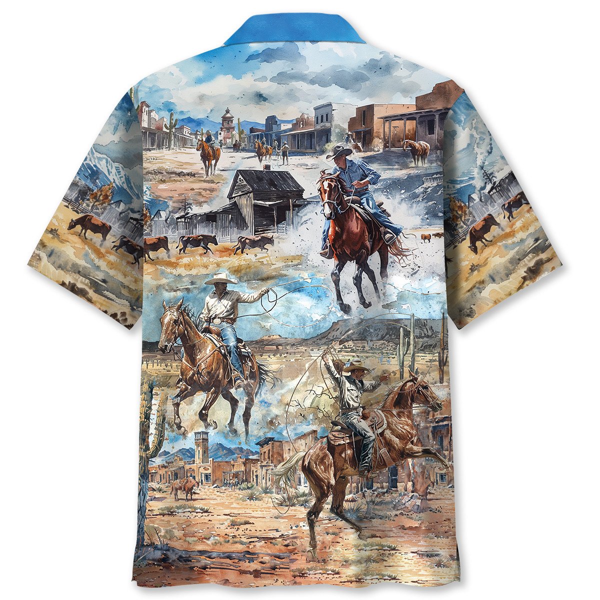 Cowboy Life Vintage Art Hawaiian Shirt