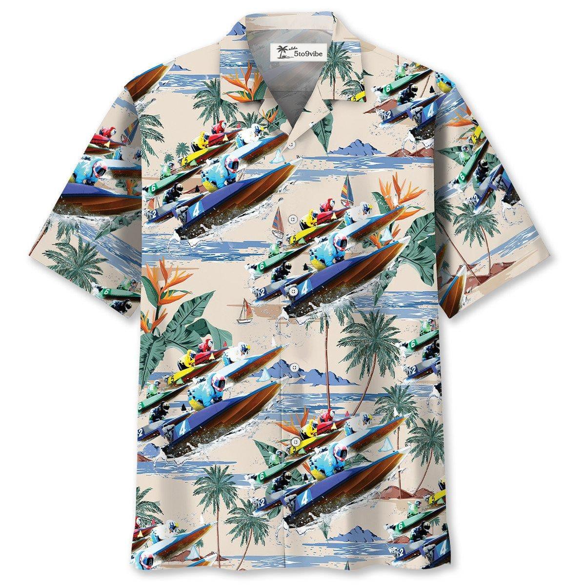 Power Boat Racing Hawaiian Shirt