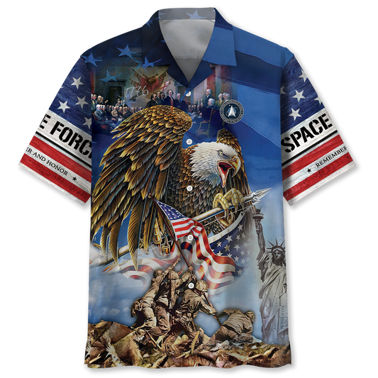 American Pride US Veterans Hawaiian Shirt