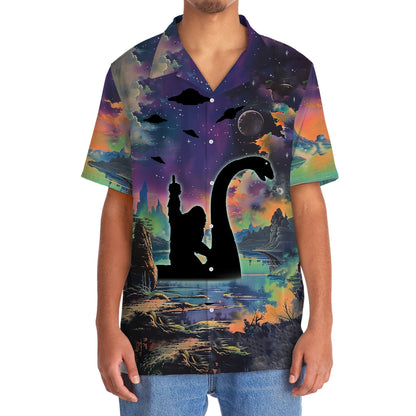 Bigfoot Nessie Night Hawaiian Shirt