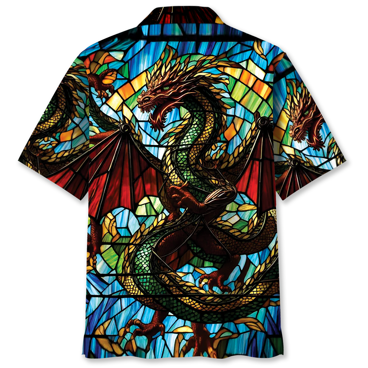 Temple Of Dragon Suncatcher Hawaiian Shirt
