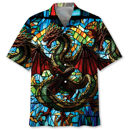 Temple Of Dragon Suncatcher Hawaiian Shirt