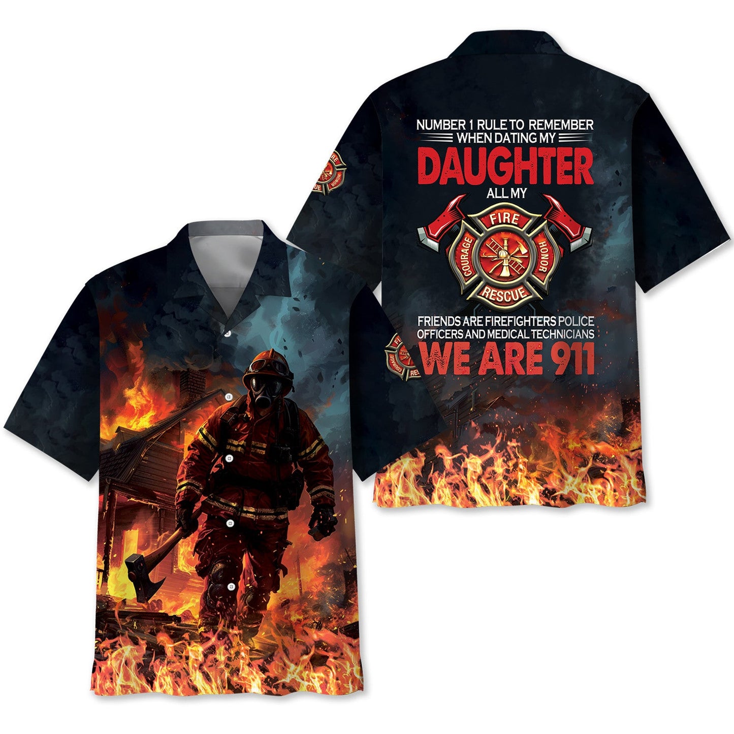 Firefighter We Are 9 11 Hawaiian Shirt
