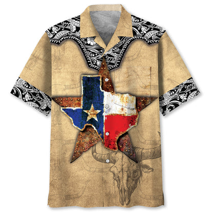 Texas The Lone Star State Pocket Hawaiian Shirt