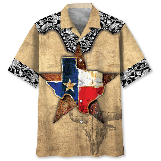 Texas The Lone Star State Pocket Hawaiian Shirt