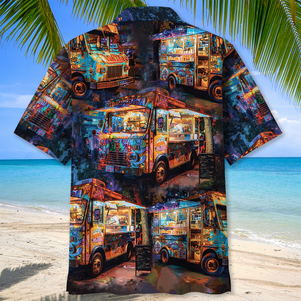 Vintage Street Food Truck Hawaiian Shirt