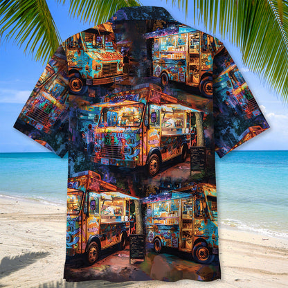 Vintage Street Food Truck Hawaiian Shirt